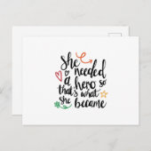 Ze had een held nodig briefkaart (Voorkant / Achterkant)