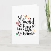 Ze had een held nodig kaart (Voorkant)