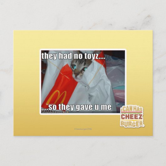 Ze hadden geen speelgoed briefkaart (Voorkant)