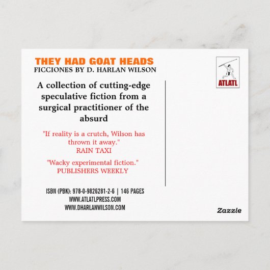 Ze hadden geitenkoppen briefkaart (Achterkant)