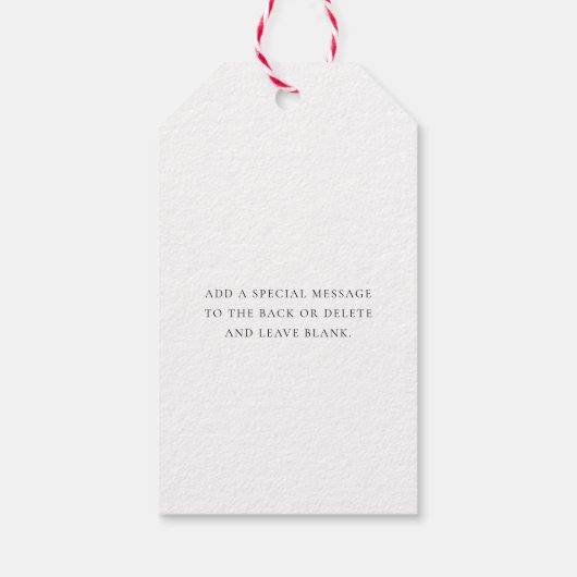 Ze hadden niet wat je wilde grappige kerst cadeaulabel (Achterkant)