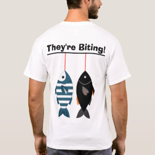 Ze happen bijten! Grappig vissen T-shirt voor ang