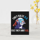 Ze haten ons omdat we grappig zijn 4 juli 1 kaart (Gele Bloem)