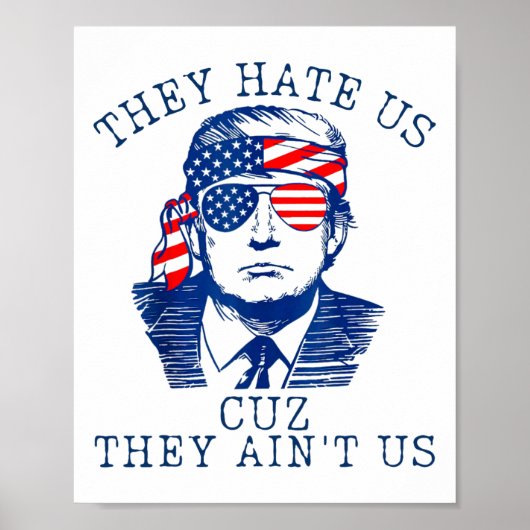 Ze haten ons omdat ze niet de VS zijn Washington T Poster (Voorkant)