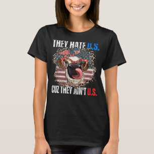 Ze haten ons, want ze verven ons Amerikaanse vlag T-shirt
