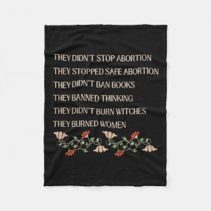 Ze hebben abortus niet gestopt, ze hebben veilige fleece deken