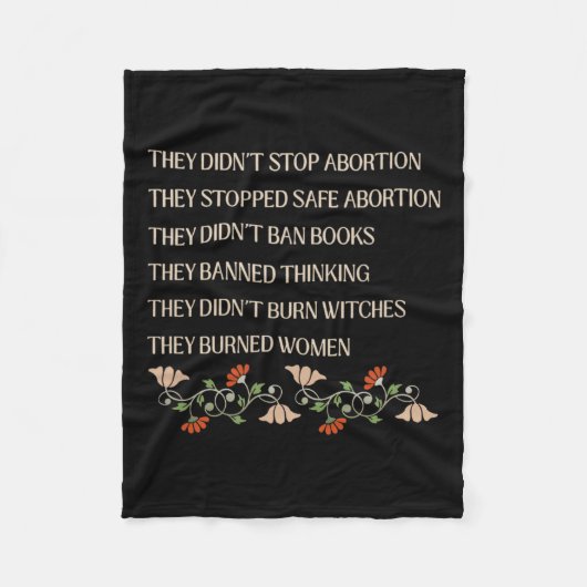 Ze hebben abortus niet gestopt, ze hebben veilige fleece deken (Voorkant)