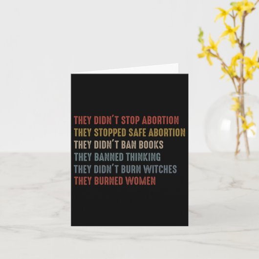 Ze hebben abortus niet gestopt, ze hebben veilige kaart (Gele Bloem)