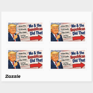 Ze hebben dat gedaan !!! rechthoekige sticker