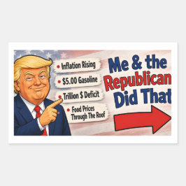 Ze hebben dat gedaan !!! rechthoekige sticker