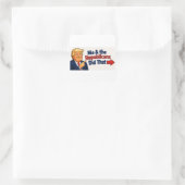 Ze hebben dat gedaan !!!  vierkante sticker (Tas)