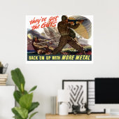 Ze hebben de gasten — WW2 Poster (Thuiskantoor)