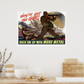 Ze hebben de gasten — WW2 Poster (Keuken)