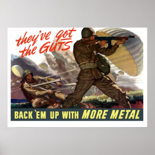 Ze hebben de ingewanden — WW2 Poster