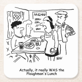 Ze hebben Eaten Plowman's Lunch gegeten Kartonnen Onderzetters