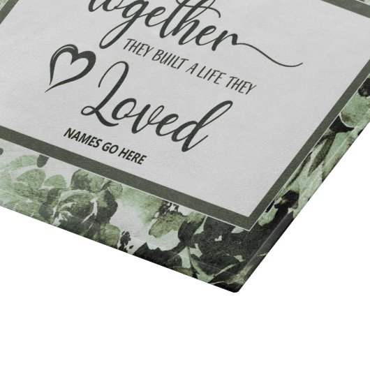 Ze hebben een leven gebouwd waarvan ze houden van  snijplank (Hoek)