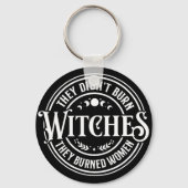 Ze hebben geen heksen verbrand sleutelhanger (Achterkant)