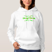 Ze hebben groene wervelingen hoodie (Voorkant)
