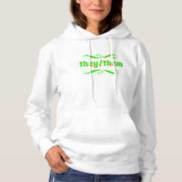 Ze hebben groene wervelingen hoodie