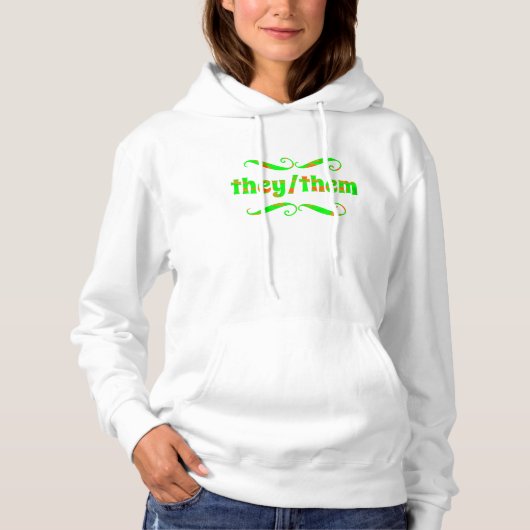 Ze hebben groene wervelingen hoodie (Voorkant)