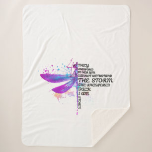 Ze hebben haar gegrift dat je niet tegen Storm kun Sherpa Deken