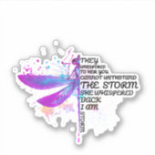 Ze hebben haar gegrift dat je niet tegen Storm kun Sticker (Voorkant)