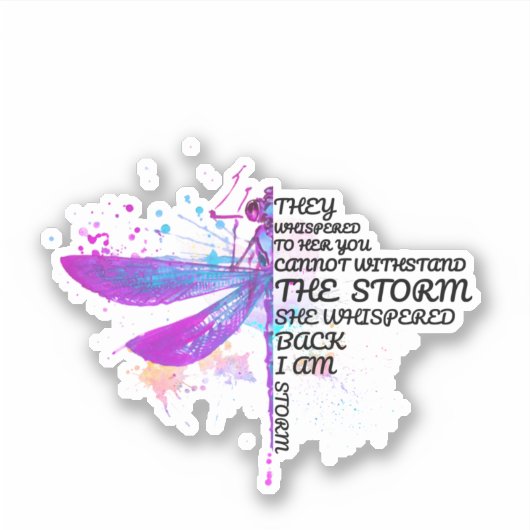 Ze hebben haar gegrift dat je niet tegen Storm kun Sticker (Voorkant)