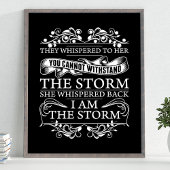 Ze hebben haar gegrift terwijl ik het Storm ben. Poster