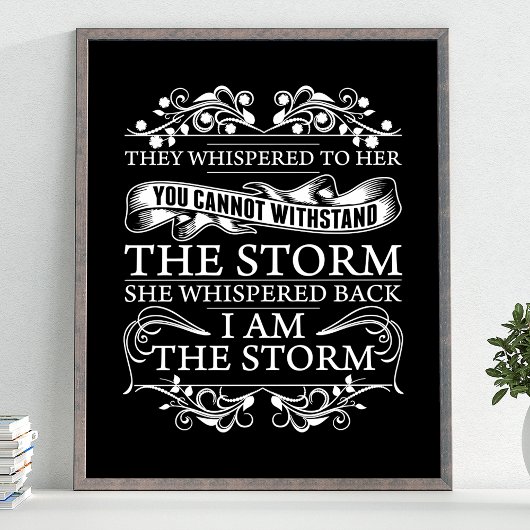 Ze hebben haar gegrift terwijl ik het Storm ben. Poster