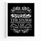 Ze hebben haar gegrift terwijl ik het Storm ben. Poster