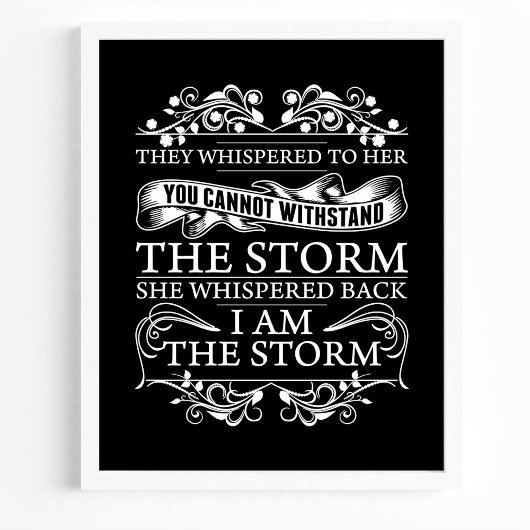 Ze hebben haar gegrift terwijl ik het Storm ben. Poster