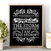 Ze hebben haar gegrift terwijl ik het Storm ben. Poster