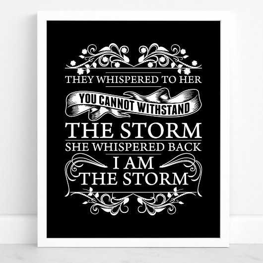 Ze hebben haar gegrift terwijl ik het Storm ben. Poster