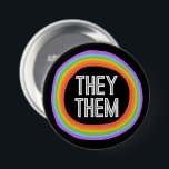 ZE HEBBEN HEN KLEINE Gender Rainbow Circle Pronoun Ronde Button 7,6 Cm<br><div class="desc">Decoreer je outfit met deze coole kunstknop. Het is een geweldig cadeau! U kunt het aanpassen,  kleuren,  doopvonten veranderen,  en tekst ook toevoegen. Bekijk mijn winkel voor veel meer kleuren en patronen! Laat me weten of je ook iets op maat wilt.</div>