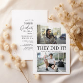 Ze hebben het gedaan! Dubbel afstudeerfeest Kaart