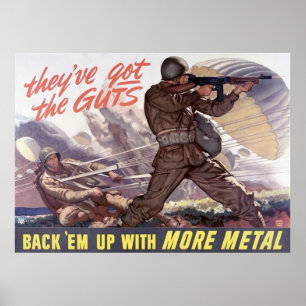 Ze hebben het lef: maak ze terug met meer metaal poster