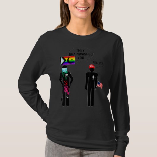 Ze hebben je echt gehersenspoeld t-shirt (Voorkant)