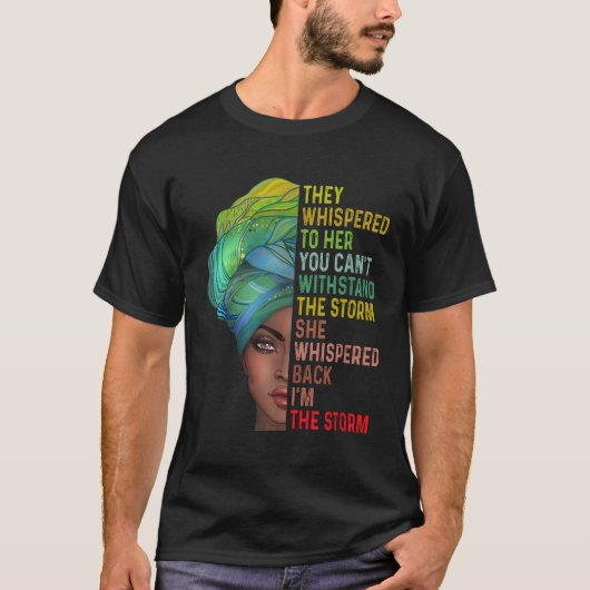 Ze hebben me de zwarte Storm maand Af gegrift T-shirt (Voorkant)