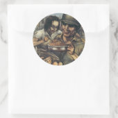 Ze hebben voedsel nodig ~ Plant meer bonen Ronde Sticker (Tas)