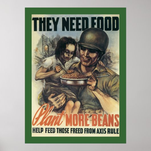 Ze hebben voedsel nodig poster (Voorkant)