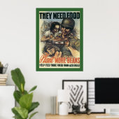 Ze hebben voedsel nodig poster (Thuiskantoor)