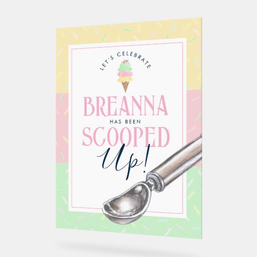 Ze heeft 3 Shade Scoop oped Acryl Bord (Hoek)