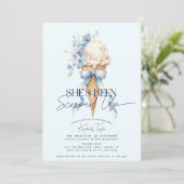 Ze heeft Blue Ice Cream Vrijgezellenfeest opgepakt Kaart (Staand voorkant)