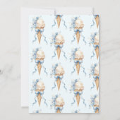 Ze heeft Blue Ice Cream Vrijgezellenfeest opgepakt Kaart (Achterkant)