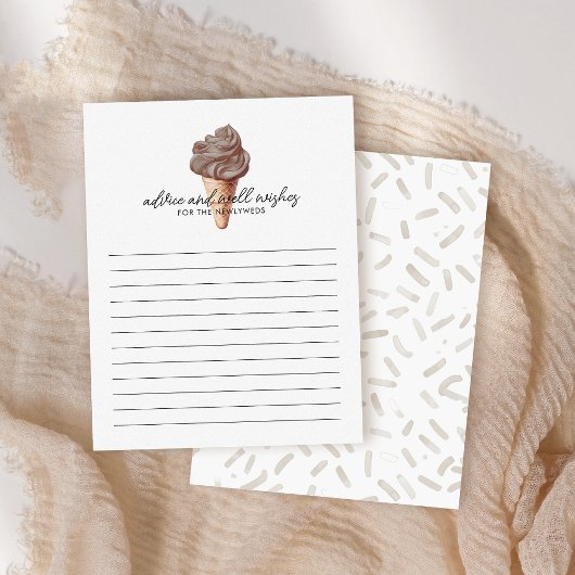 Ze heeft chocolade bruids advies Kaart bedacht