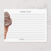 Ze heeft chocolade bruids recept Kaart bedacht (Achterkant)