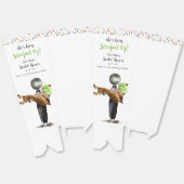 Ze heeft chocolade ijs op bruids bedankdoosjes (Ongevouwen)