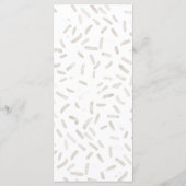 Ze heeft chocolade Vrijgezellenfeest opgezocht Menu (Achterkant)