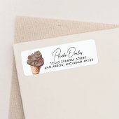 Ze heeft chocoladedouchegelegenheid gekregen etiket