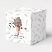 Ze heeft chocoladedoucheplein opgezocht bedankdoosjes (Voorkant Zijde)